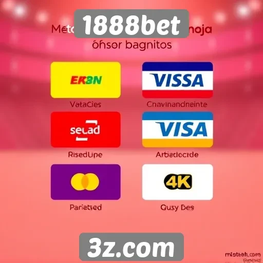 Métodos de pagamento aceitos no 1888bet